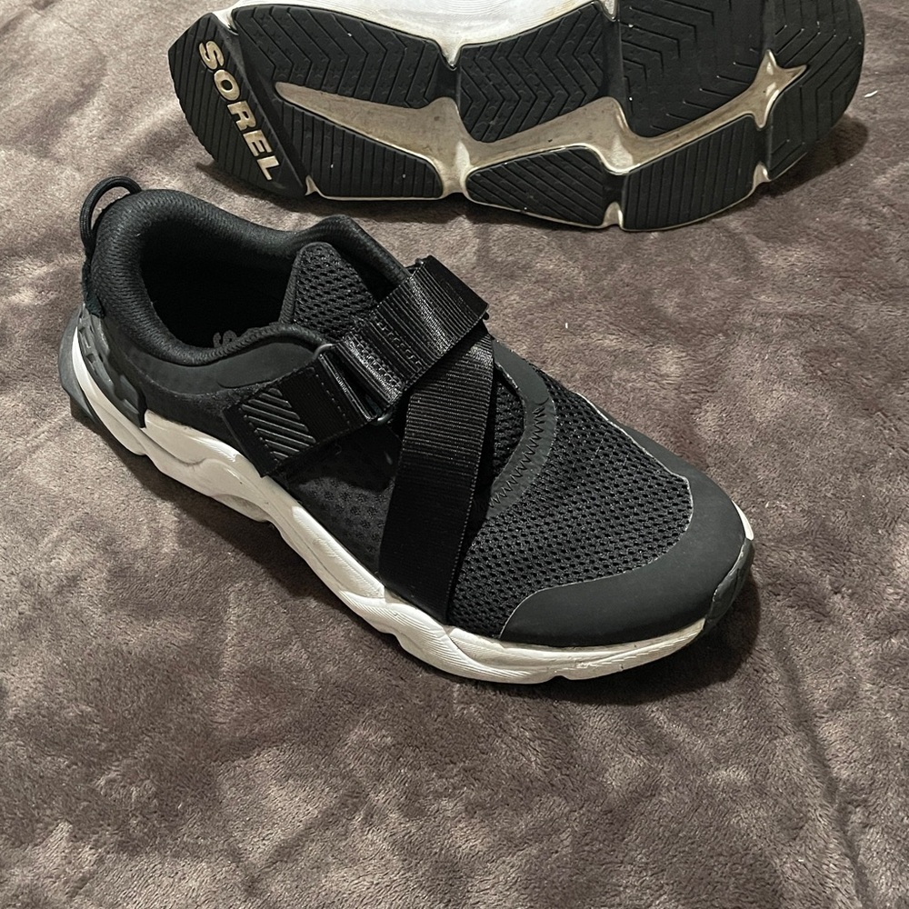 Sorel Black and White Athletic Shoes